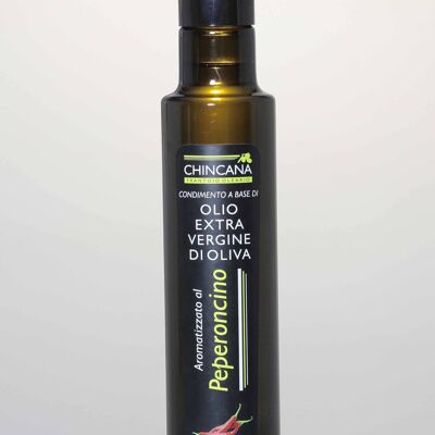 Italian EVO red hot pepper Aromatized EVO Olive Oil 0.5l Gla