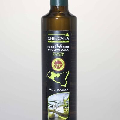 Italian Extra Virgin Olive Oil of Sicily DOP 0.5l glass bott