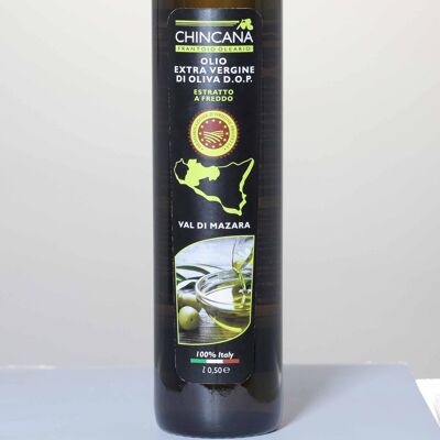 Italian Extra Virgin Olive Oil of Sicily DOP 0.5l glass bott