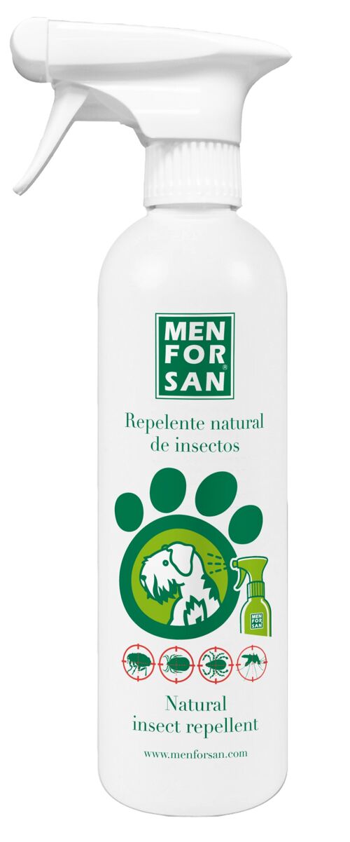 REPELENTE NATURAL DE INSECTOS CON CITRONELA PARA PERROS 500ml (12 Ud/caja)