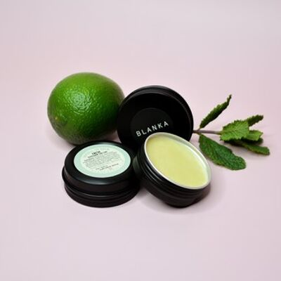 Frischer veganer Lippenbalsam - Pfefferminze und Limette