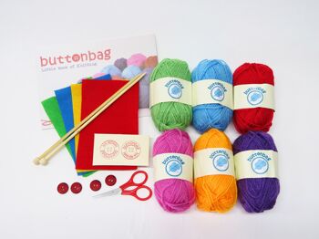 Kit de tricot - Buttonbag - Créez vos propres créations pour enfants 3