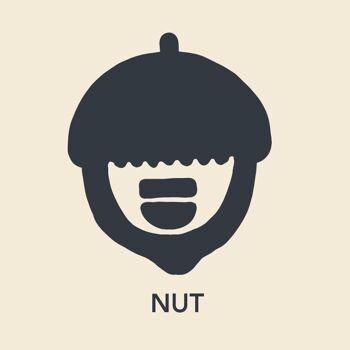 Hochet en bois naturel - Noisette - Nut 6