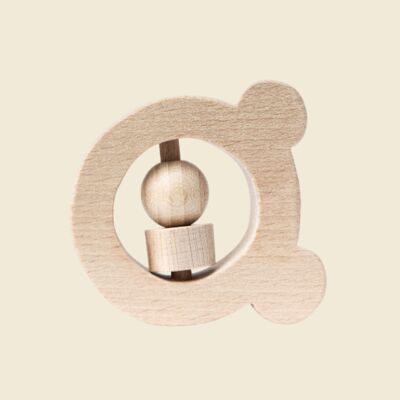 Sonajero de madera natural - Oso - TAPTAP Nuestro