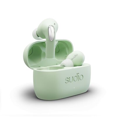 Sudio E2, True Wireless Noise Cancelling Earbuds, Jade