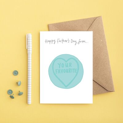 Dad's Favourite Card | Funny Father's Day Card