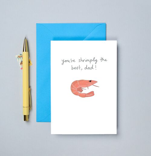 Funny Father's Day Card | Dad Birthday Card | Shrimp Card