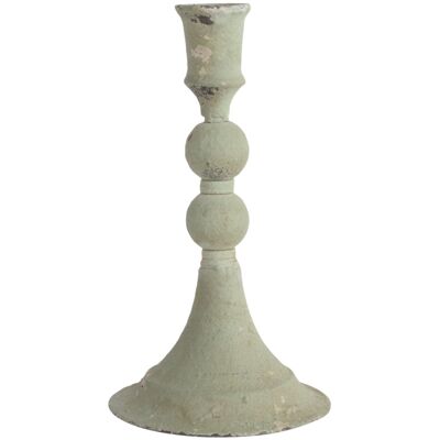 Vintage Grey Candlestick Holder - Small