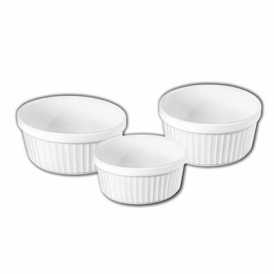 Set di 3 pezzi di ramekin WL‑996122/3C