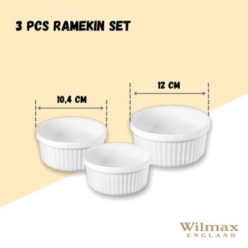 3 pcs Ramekin Set WL‑996122/3C 3