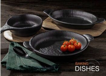 BAKING DISH WITH HANDLE 24 X 15 CM 500 ML WL-661139 / A 3