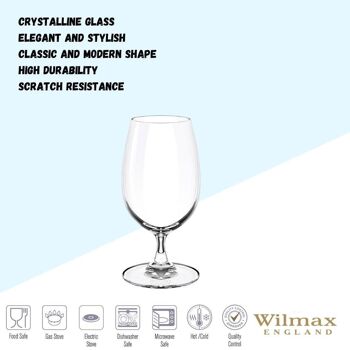Beer/Water Glass Set of 6 in Plain Box WL‑888026/6A 5
