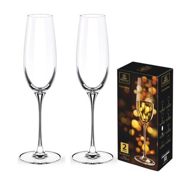 Champagne Flute Set of 2 in Color Box WL‑888048/2C 8