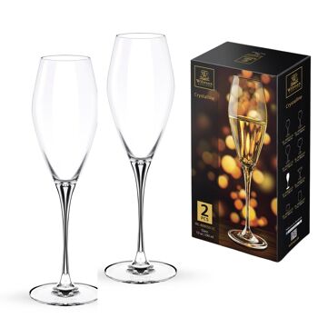 Champagne Flute Set of 2 in Color Box WL‑888050/2C 8