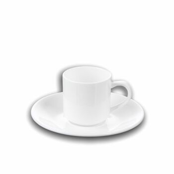 Coffee Cup & Saucer Set of 2 in Color Box WL‑993007/2C 1
