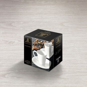 Coffee Cup & Saucer Set of 2 in Color Box WL‑993054/2C 5