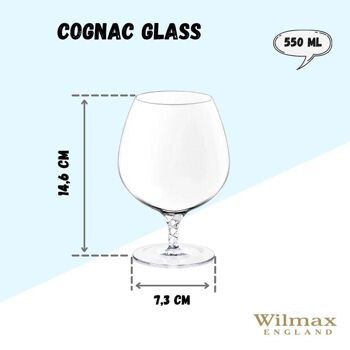 COGNAC GLASS 550ML SET OF 2 WL-888108/2C 3