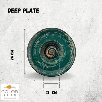 DEEP PLATE 24CM 200ML WL-669525/A 4