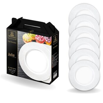 Dessert Plate Set of 6 in Gift Box WL-880100/6C 1