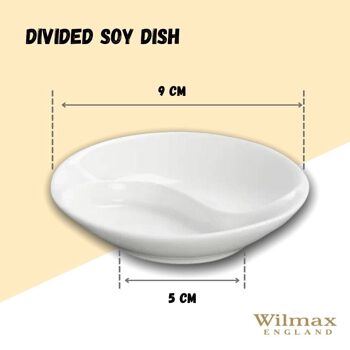 Divided Soy Dish WL‑996049/A 2