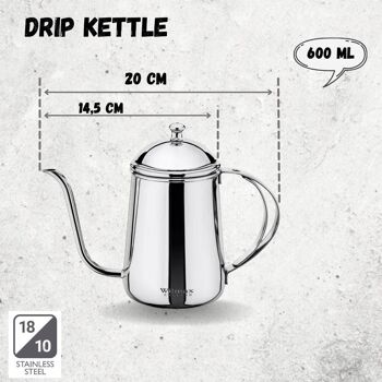 DRIP KETTLE 600 ML IN COLOR BOX WL-551112 / 1C 3