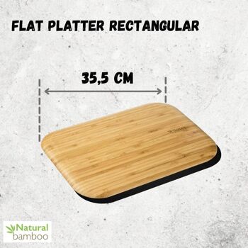 FLAT PLATTER RECTANGULAR 35.5 X 25.5 CM WL-771175 / A 3