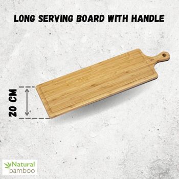 LONG SERVING BOARD WITH HANDLE 66 X 20 CM WL-771136 / A 2