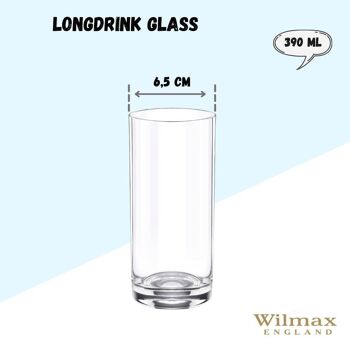 Longdrink Glass Set of 6 in Plain Box WL‑888024/6A (Set of 6) 2