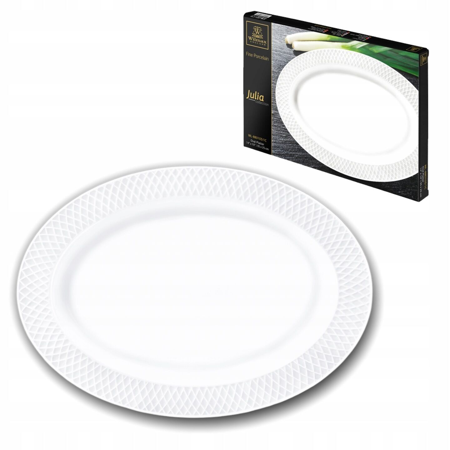 Fuente ovalada en caja de regalo WL‑880103/1C