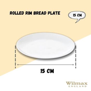 Rolled Rim Bread Plate WL‑991011/A 3