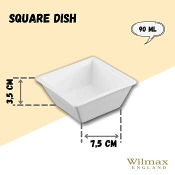 Square Dish WL‑992546/A 2