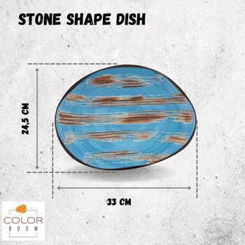 STONE SHAPE DISH 33 X 24.5 CM WL-668642/A 6