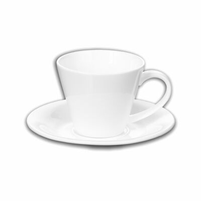 Juego de 2 tazas de té y plato en caja de color WL‑993004/2C