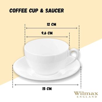 Tea Cup & Saucer Set of 6 in Color Box WL‑993000/6C 3