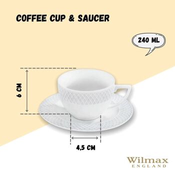Tea Cup & Saucer WL‑880105/AB 2