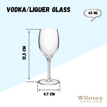 VODKA/LIQUEUR GLASS 65ML SET OF 2 WL-888111/2C 3