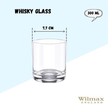 Whiskey Glass Set of 6 in Plain Box WL‑888023/6A 3