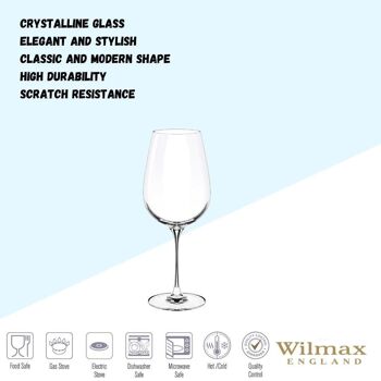 Wine Glass Set of 2 in Color Box WL‑888035/2C 5