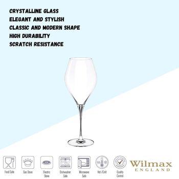 Wine Glass Set of 2 in Color Box WL‑888046/2C 5