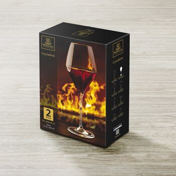 Wine Glass Set of 2 in Color Box WL‑888046/2C 9