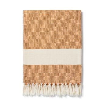 Couverture Damla en coton bio - Tan