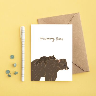 Mummy Bear | Mother's Day Card | Mum Birthday Card