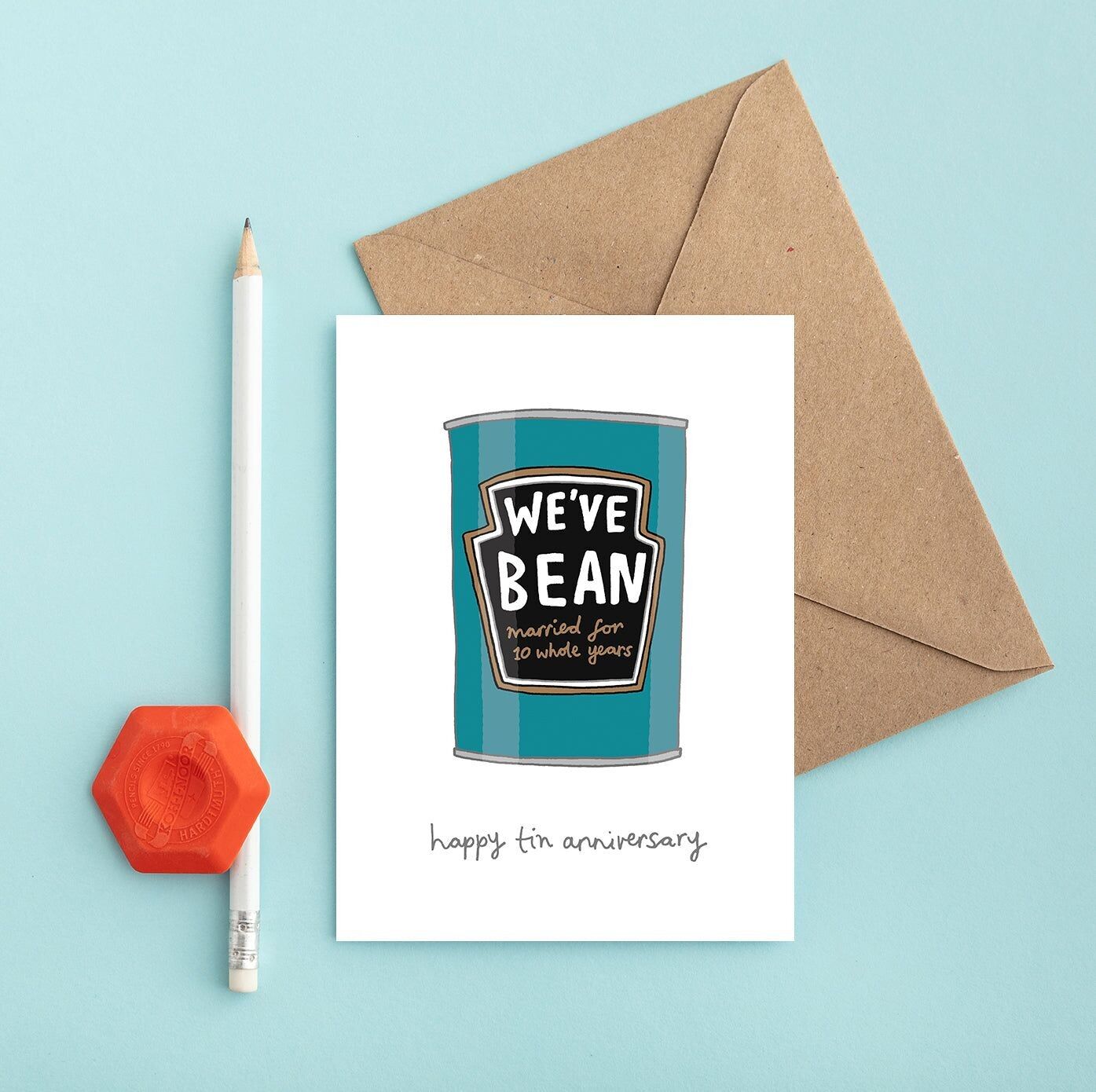 Dose-Hochzeitstag-Karte | Lustige Jubiläumskarte