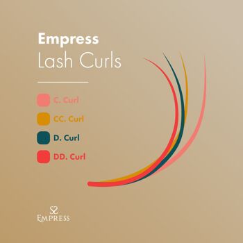 0.20 - DD CURL - LONGUEURS MIXTES - EXTENSIONS DE CILS INDIVIDUELLES EMPRESS CLASSIC 16 RANGÉES 5