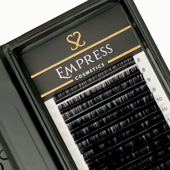 0.10 - CC CURL - 11MM - EXTENSIONS DE CILS INDIVIDUELLES EMPRESS VOLUME 16 RANGÉES 2