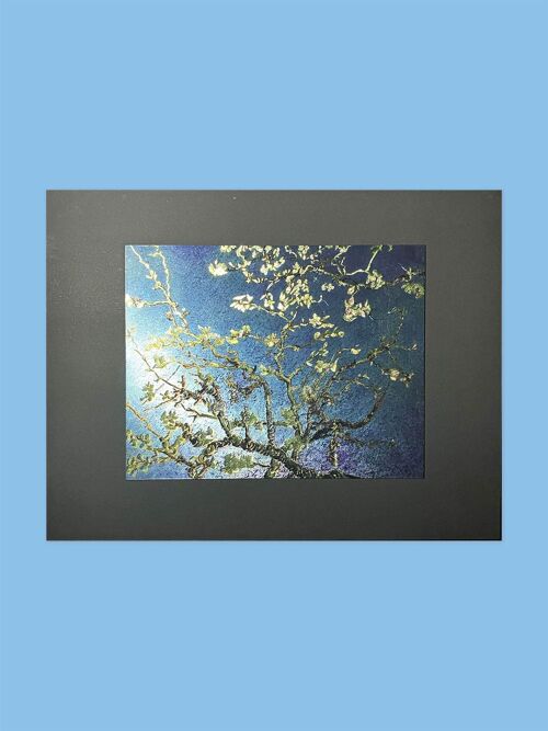 Almond Blossom by Van Gogh Metallic Art | 3D Light Effect