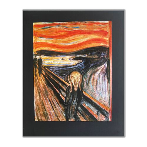 Scream by Munch Metallic Art | 3D Light Effect