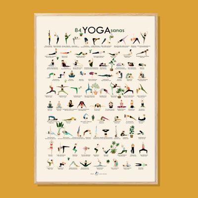 Póster de postura de yoga // Version française