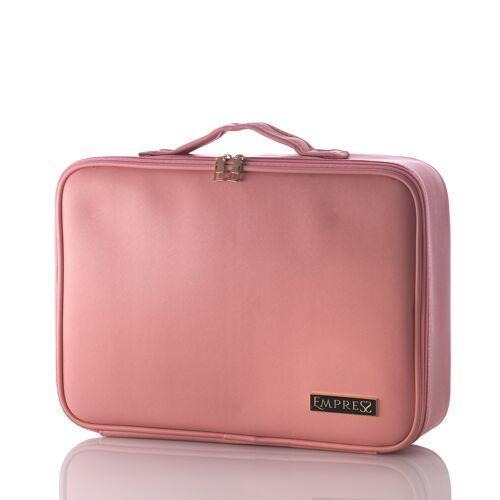 Empress large eyelash/make up storage carry case – pink