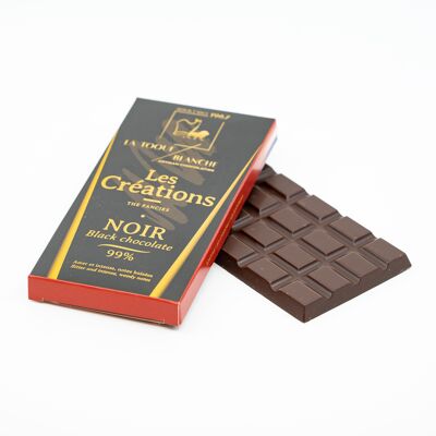 99% dark chocolate bar